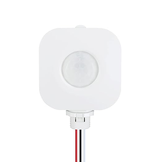 ECOELER Ceiling Occupancy Motion Sensor Switch, High Bay Fixture Mount 360° Ceiling Automatic Light Switch, 120/277VAC, UL, FCC Approved Passive Infrared Sensor, Neutral Wire Required