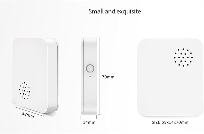WENGART Zigbee Vibration Alarm Sensor,120dB Local Siren Shock Detector for Windows & Doors,3 Sensitivity Levels,Glass Break Sensor Works with SmartThings,Alexa & Home Assistant,Zigbee Hub Required