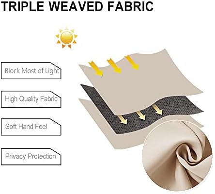 DWCN Beige Curtains for Bedroom - Image 5