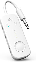 Avantree Relay - Premium Airplane Bluetooth Adapter with Advanced Qualcomm Chipset, 2 Headphones Support, 25hrs Play Time, aptX Adaptive & HD Audio Transmitter for Airpods, Bose & Travel Flight