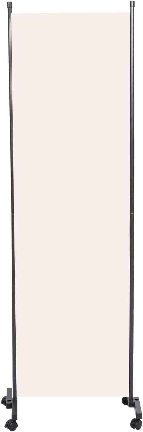 Room Divider 22'' Wide Partition Room Dividers, 1 Panel Wall Divider w/Wheel | - Image 3