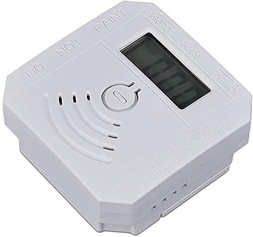 Carbon Monoxide Detector 2 Pack,Battery Operated CO Detector Alarm with Digital LCD Display & Loud 85dB Alarm,Travel Carbon Monoxide Alarm，High Accuracy Portable CO Detector for Home/Hotel/Kitchen/RV