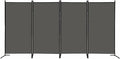MAYOLIAH 4 Panel Privacy Screen Room Dividers 6FT Tall Portable Office Wall | by MayoliahHome