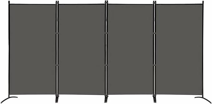 MAYOLIAH 4 Panel Privacy Screen Room Dividers 6FT Tall Portable Office Wall | by MayoliahHome