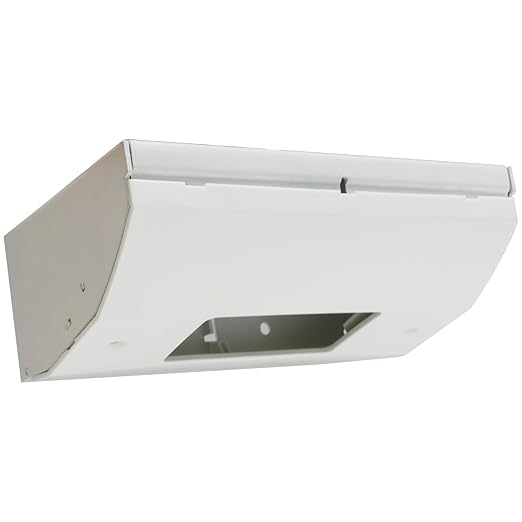 Upgraded GFCI Power Distribution Box Under Cabinet Electrical Box, Replaces Bryant RU270W, tradeSELECT Corner Mount, White Nylon, Pre-Drilled Holes, Compact Wall Mount for Home/Commercial