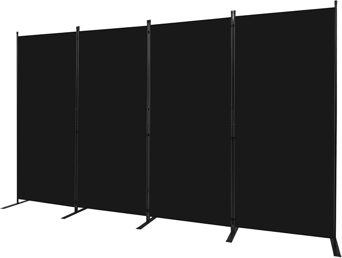 Room Divider 4 Panel-136''Wide, 6FT Room Dividers and Folding Privacy Screen | - Image 7