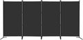 MAYOLIAH 4 Panel Privacy Screen Room Dividers 6FT Tall Portable Office Wall | by MayoliahHome