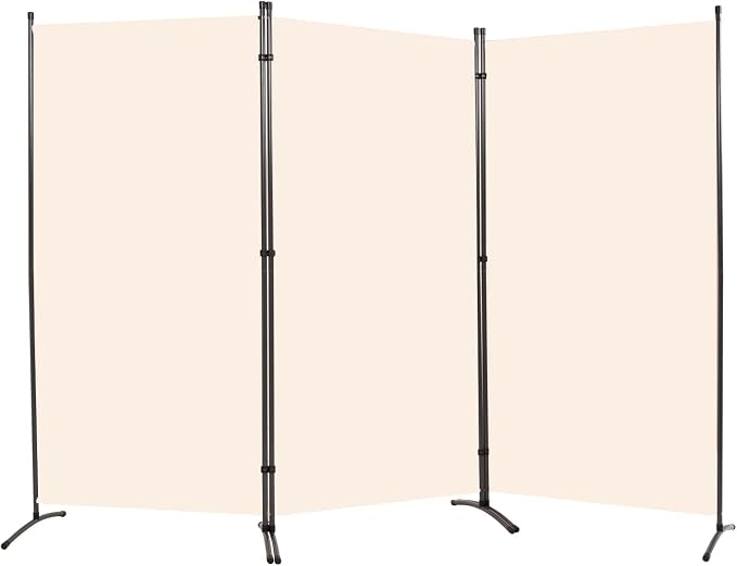 Room Divider 6FT Folding Privacy Screens, 3 Panel Partition Room Dividers | - Image 7