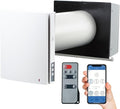 VENTS-US Twinfresh Expert RW1-50-2 Wifi - Ductless Through The Wall Ventilation Fan with Remote & App Control, Provides Fresh Air Intake, and Stale Air Exhaust