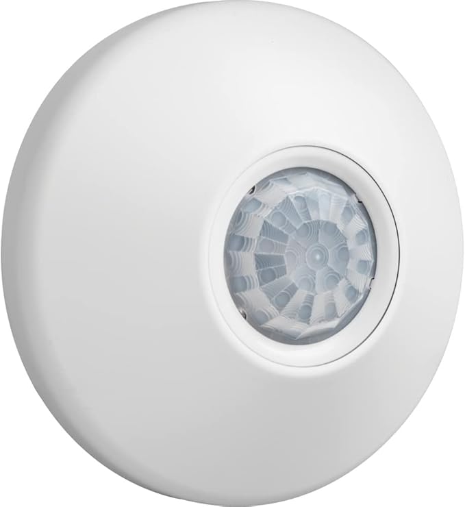 SensorSwitch Ceiling Motion Sensor, PDT Passive Dual Technology Passive Infrared PIR and Microphonics Occupancy Sensor, 360° Small Motion Detection, Indoor Use, Line Voltage, Standard Range