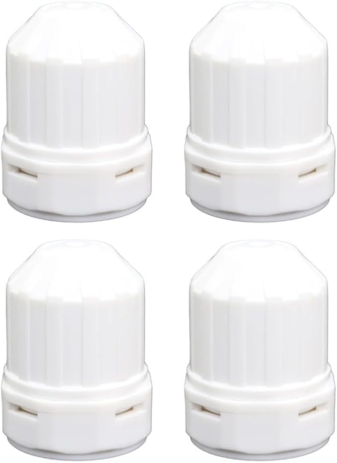 Water Distributor Regulating Cap M30x1.5 Thread for Floor Heating Manifold and Radiator Thermostat 4-Pack Plastic Temperature Control Valve Accessory