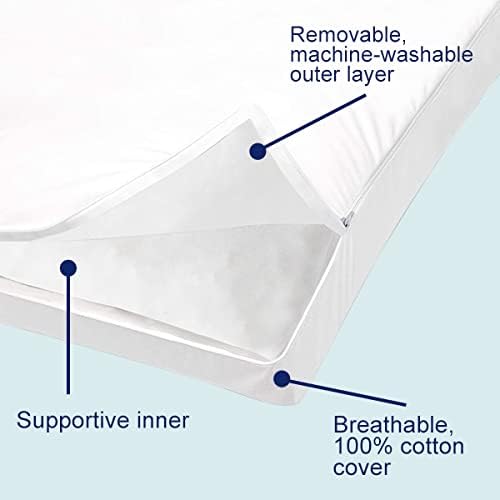 ACCURATEX Pillows King Size Set of 2, Hybrid Shredded Memory Foam Pillow[Adjustable Loft], Fluffy Down Alternative Fill Removable Cotton Cover, Firm Supportive Pillow for Side Back Sleepers