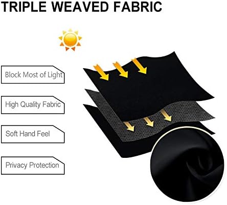 DWCN Black Blackout Curtains for Bedroom - Image 4