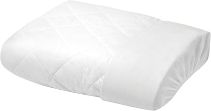 YATAS BEDDING Perle Quilted Fitted Mattress Protector, Machine Washable and Easy Care, Superior Protection and Comfort,100% Cotton Breathable top, White (Full) - 55"x75" - 14" Deep Pocket