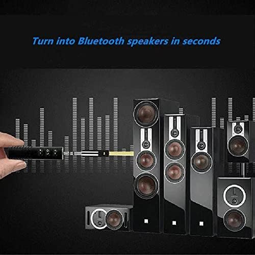 Bluetooth Receiver 5.0 Wireless Audio Receiver, Compatible with 3.5mm Jack AUX car Audio/Wired Headset/Home Stereo System, can be Connected to Smartphone/Tablet Bluetooth,