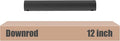 DPXMYG 12 inch Ceiling Fan Downrod with Extension Cord, 1 FT Black Downrod for Ceiling Fan, 1 inch Outside Diameter, Ceiling Fan Boom Suitable for a Wide Range of Fans (Black, Not Threaded)