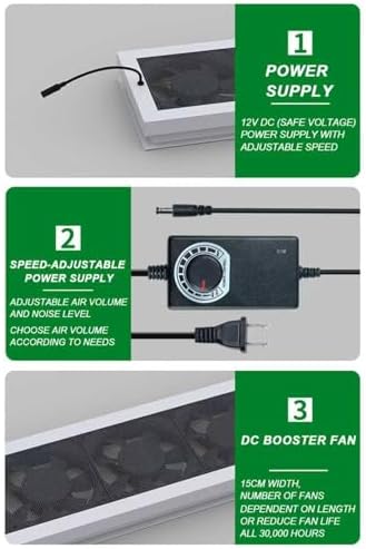 Adjustable Door & Window Exhaust Fan with Filter, 52-140cm, 85m³/h Airflow, 2800 RPM Speed, Ideal for Home, Kitchen, Bedroom & Office Use, Punch-Free Installation.
