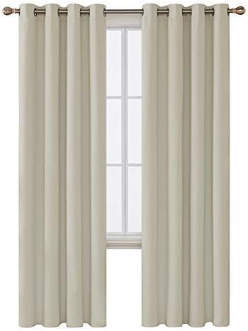 Deconovo Blackout Curtains for Bedroom and Living Room 96 Inches Long | Black by Unknown