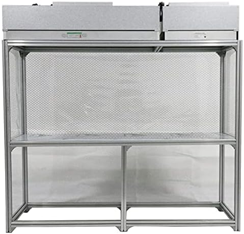 BEILOCKERY 110V Vertical Laminar Dust Free Workshop with HEPA Filter, 70.86"×23.62" Aluminum Air Flow Clean Bench, for Phone Repair Workshop, Laboratory Use