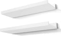 White Floating Shelves for Wall Decor, 14 in Shelf by Unknown