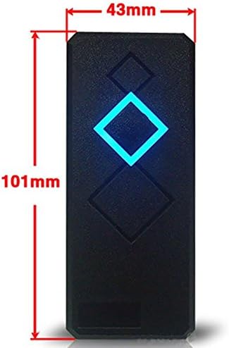 MENGQI-CONTROL 4 Doors IP Based Security Access Control Kit with Metal Case 110V Power Box RFID Reader+Infrared Exit Button+Desktop Enroll Reader+RFID Keychains/Cards APP remotely Open Door