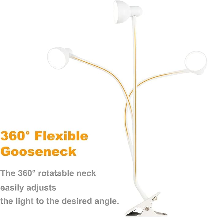 LiFMIRA Clip on Lamp USB Reading Light, Desk Lamp - Image 7