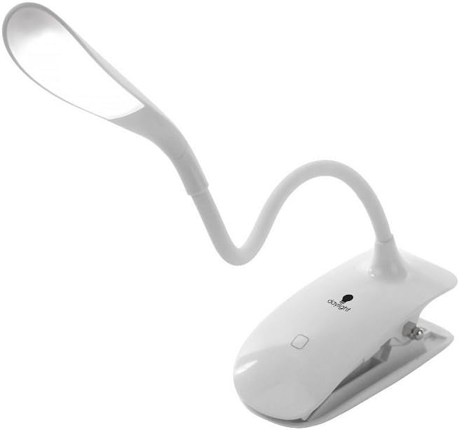 Clip-On LED Reading Light – Rechargeable & Flexible Neck Book Lamp by DaylightCompany-USA