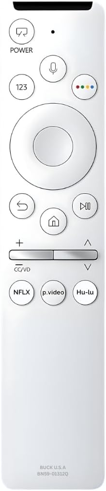 BN59-01312Q Samsung TV Remote Control Replacement for Smart TV - Easy Setup, Universal Remote, Streaming Shortcuts - Works with Samsung QLED, Frame, UHD, 4K, & LED Smart TVs