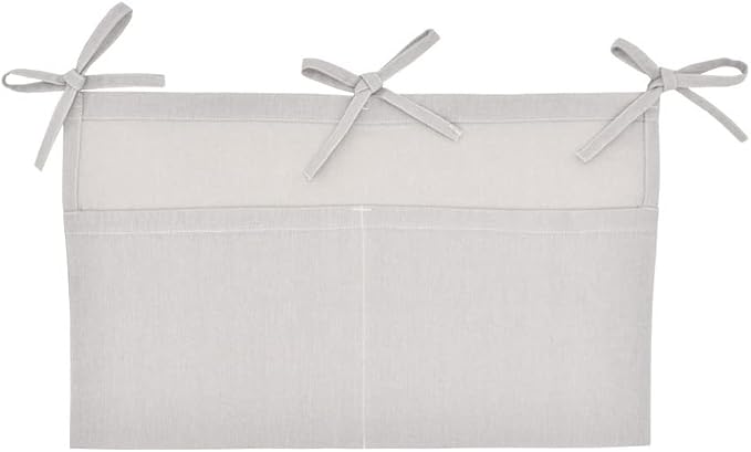 Linen Baby Bedside Hanging Storage Bag, 2 Pockets Organizer by YeeMan