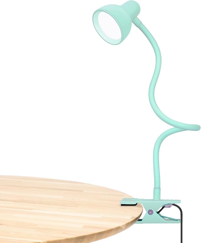 LiFMIRA Reading Light for Bed, Clip-on Desk Lamp 3 Color Modes Teal | 10 by LiFMIRA
