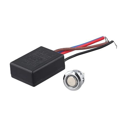 LD 600S EU Touch Dimmer Switch 0 3A/0 8A Rated Current Black Color PVC+Copper Material TUV/EMC/CE/SAA Approved