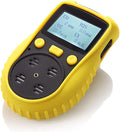 ATO Handheld Multi Gas Detector, CO, H2S, O2, LEL, 4 Gas Monitor, with Sound, Light and Vibration Alarms (with Data Logging)