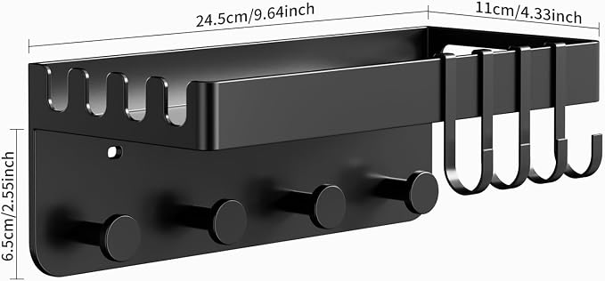 Floating Shelves Bedside Shelf Stick On Organizer Dorm Essential | Space Saving - Image 2