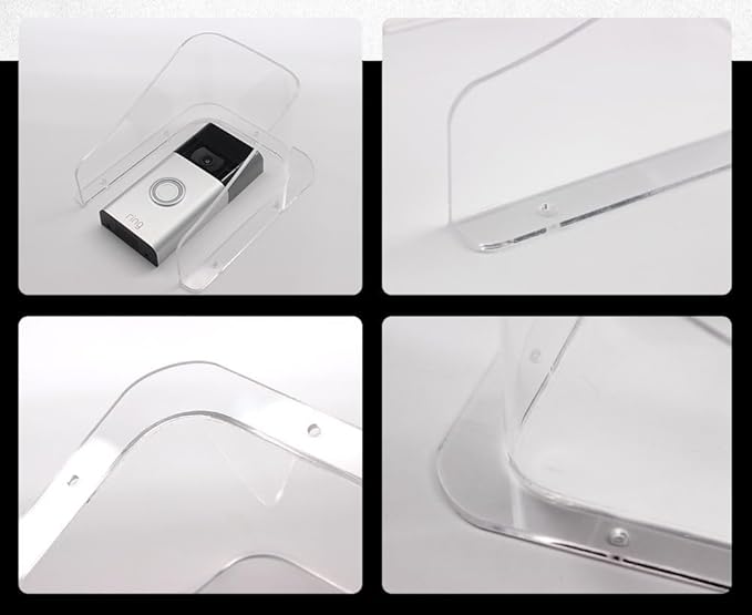 Doorbell Rain Cover Weatherproof Compatible for Ring/Blink/Google Nest Video Doorbell, Large Acrylic Doorbell Cover Protector for Outside Camera Doorbell/Door Keypad/Attendance Machine