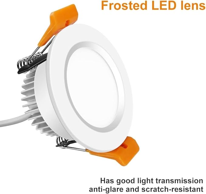 inShareplus 2 Inch LED Recessed Lighting, Downlight Dimmable 3W (35W Equivalent), 5000K Daylight White, CRI80, Recessed Light Fixtures with LED Driver (1 Pack)