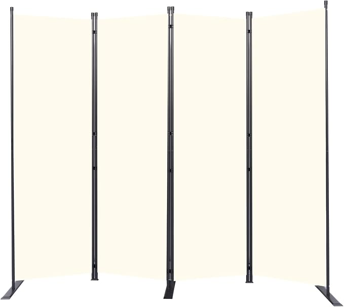 Room Divider 4 Panel-88''Wide, 6FT Room Dividers and Folding Privacy Screens | by HOMSCREENER