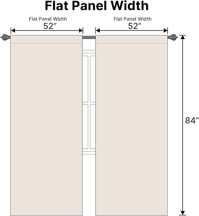 H.VERSAILTEX Blackout Curtains Thermal Insulated Window Treatment Panels Room - Image 7