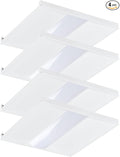 Cortelco 2x2 LED Troffer Light–20W/25W/30W/35W/40W,Up to 6000 Lumens,4 CCT Selectable 3000K/3500K/4000K/5000K,0-10V Dimmable Drop Ceiling Panel – 100-277V,ETL & DLC Listed,Commercial Grade,4-Pack