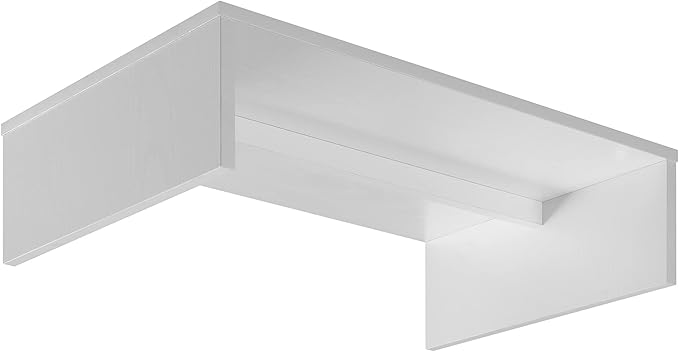 Convenience Concepts Designs2Go Small TV Riser 23.75", for TVs up to 26" - Contemporary TV or Computer Riser for Living Room, Modern Office, Den, White
