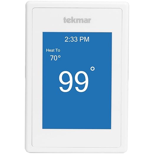 tekmar Wi-Fi Setpoint Control 170 - One Stage Heat or Cool | Innovative Control Unit Connects to Internet | Remote Operation via Watts Home Mobile App | Can Use w/Pools, Hot Tubs, Water Tanks & More