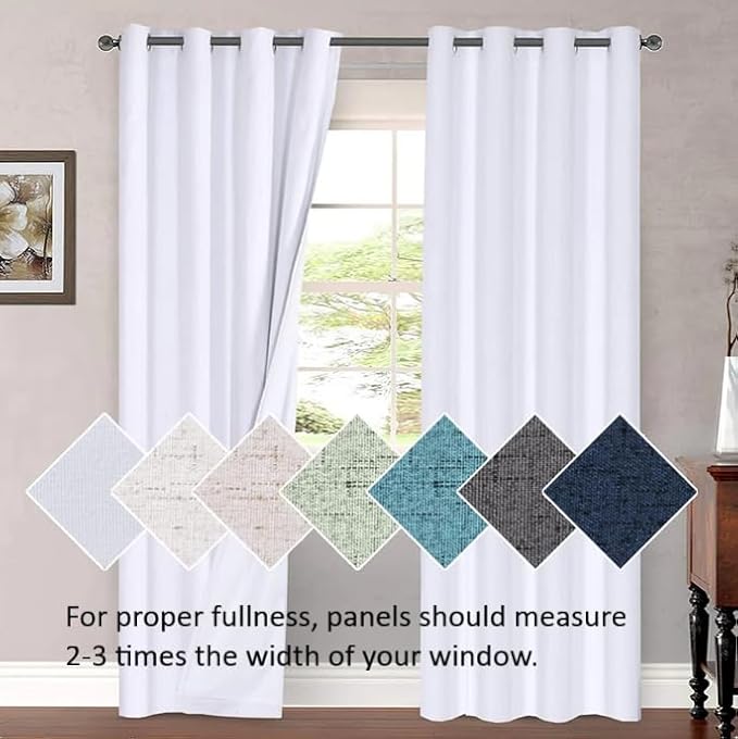 H.VERSAILTEX Blackout Patio Curtains 100 x 96 Inches - Image 9