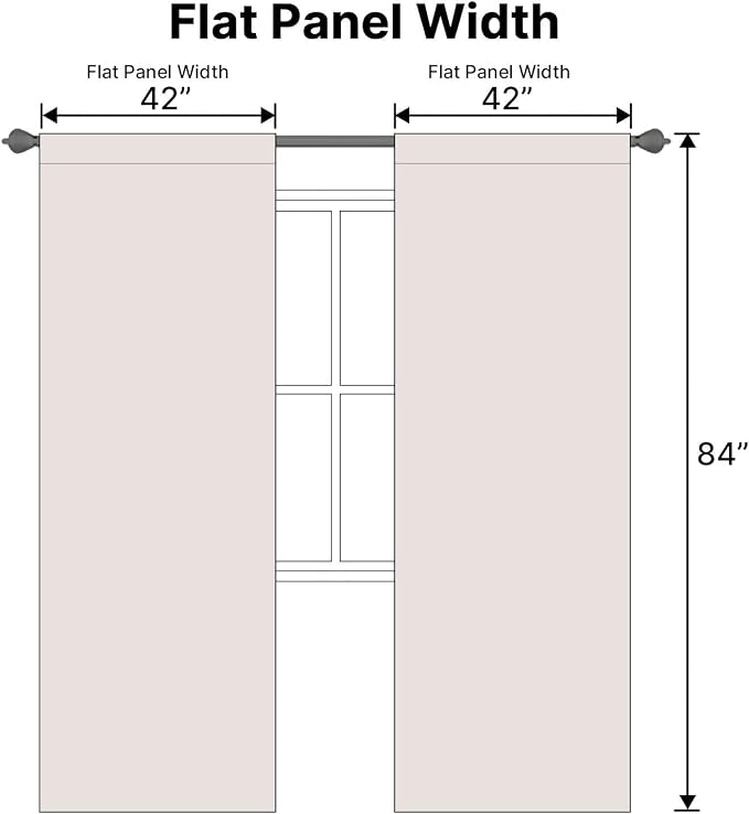 H.VERSAILTEX Blackout Curtains Thermal Insulated Window Treatment Panels Room - Image 6