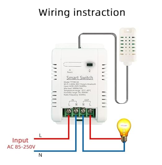 Yitouniu Tuya Smart WiFi 16A Temperature Humidity Switch Sensor Module with Energy Consumption Monitoring, APP Bluetooth Wireless Remote Control,Works with Alexa Google Home (Temperature Humidity)