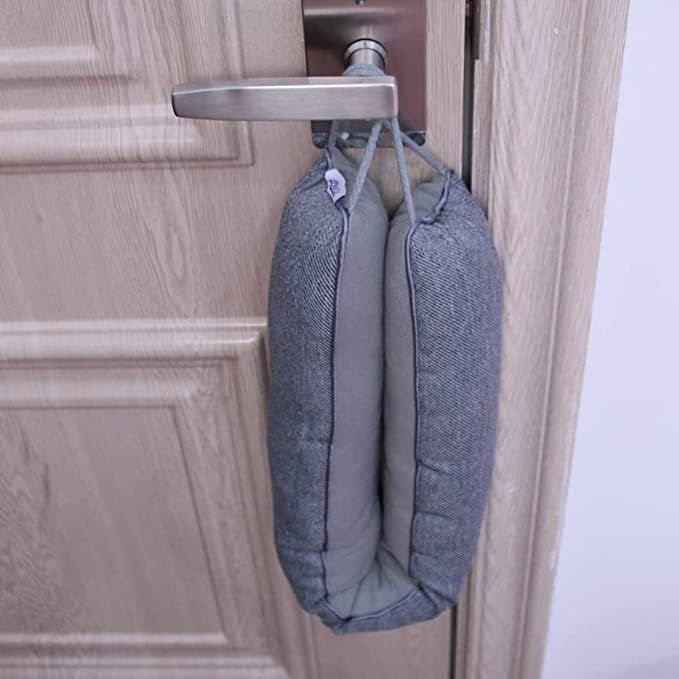 TORRAMI 30" Door Draft Stopper Under Bottom Insulation Noise Air Stopper 2.07LB,Draft Stopper Guard Seal for Doors and Windows - Dark Gray