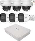 Ultra Blue Series 8CH 4K POE H.265 NVR, 2TB & 6X 5 Megapixel Indoor/Outdoor IR Bullet Cameras – Remote Access Via Pc, Mac & Phone (No Monthly Fees)