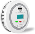 Virtue Sensor Smoke & Carbon Monoxide Detector, 2-in-1 CO Detector Alarm for Home Garage RV with LCD Display Safety Alarm System Audible and Visual Alert
