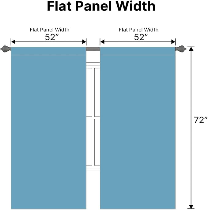 H.VERSAILTEX Blackout Curtains Thermal Insulated Window Treatment Panels Room - Image 7