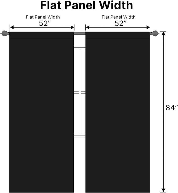 H.VERSAILTEX Blackout Curtains Thermal Insulated Window Treatment Panels Room - Image 7