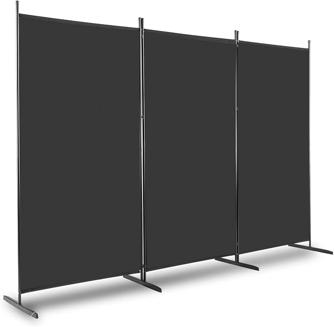 6ft Folding Room Divider Privacy Screens, 3 Panel Freestanding Wall Divider - Image 9