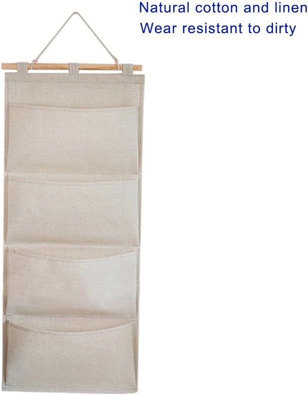 Co-link Linen/Cotton Fabric Wall Door Hanging Storage Pockets Home Organizer - Image 2